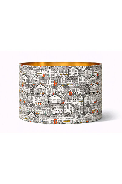 Mivera Maison Kumaş Kaplama Abajur Başlığı (25x20cm)