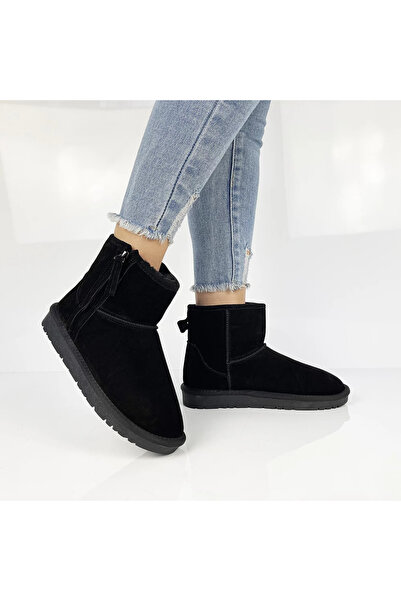 CGM Boots made of natural leather and fur interior, side zipper, size 37