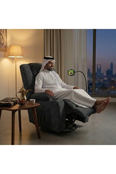 l'elefante Luxury recliner chair with 360° rotation, comfortable back support...