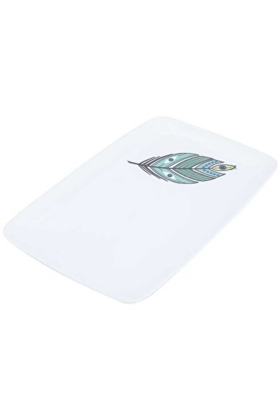 Generic Al Saif Gallery porcelain serving plate, 34 x 25 cm, rectangular - white