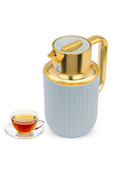 Everest Laura Thermos Light Grey Gold Handle 1L