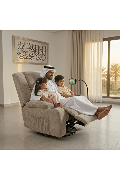 l'elefante Luxury recliner chair with 360° rotation, comfortable back support...