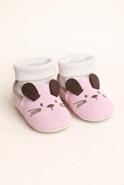minissa baby kids Pink Color Soft Sock Knitwear Booties, Baby Booties First S...