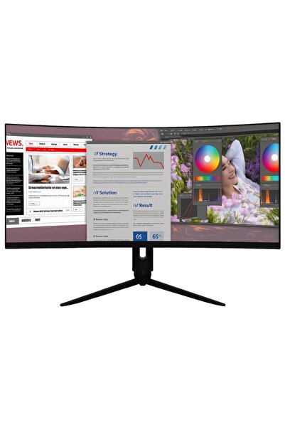 PEAQ Monitor PMO G342-CWQK 34 UWQHD VA 1ms 180Hz FreeSync G Sync Negru