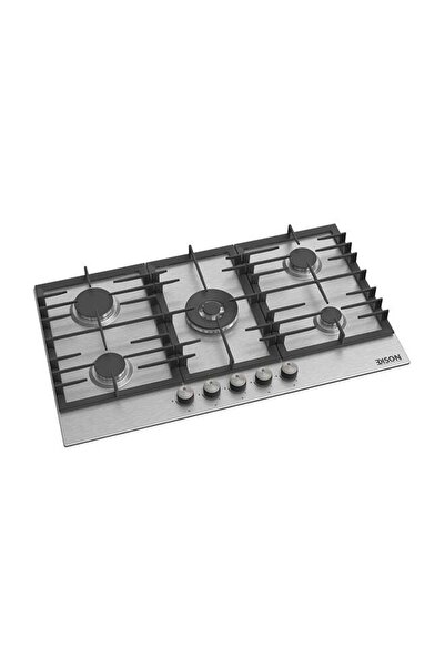 Edison Built-in Gas Stove, 5 Burners, 60 x 90 cm, EDGS-90-8 - Gray