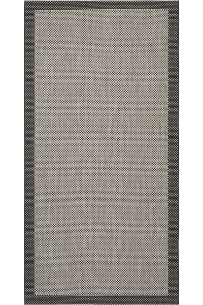 Cool Halı Easy Nunique Bej Siyah Sisal Halı Kaymaz Taban İnce Yumuşak Silineb...