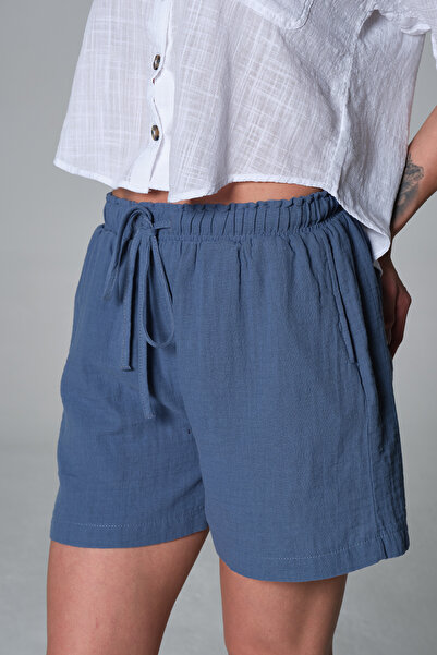 Maule 100% памучен муслин, удобна кройка, шнур, еластични джобове, дамски шор...