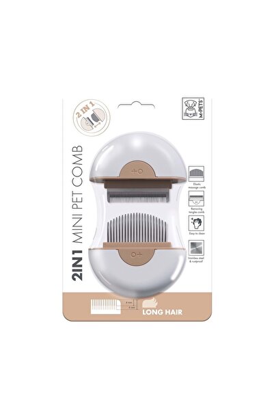M-PETS 2IN1 FURMİNATÖR+MASAJ TARAĞI LONG HAIR BROWN
