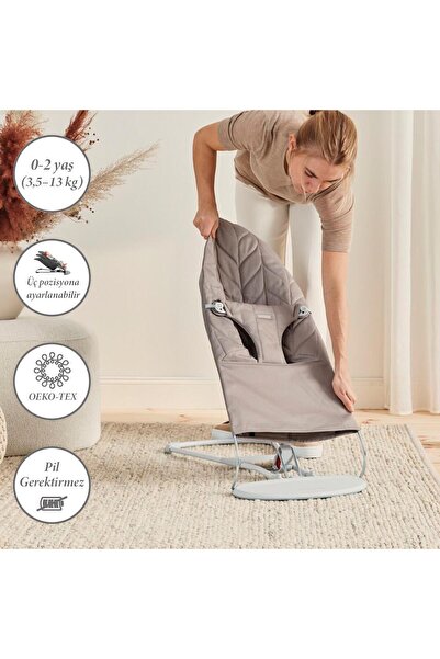 BabyBjörn Bliss Ana Kucağı Petal Woven Sand Grey
