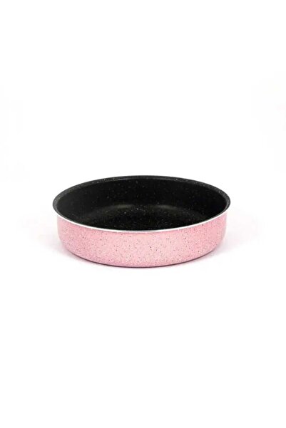 Generic Granite Oven Tray, 22 cm, Round - Pink