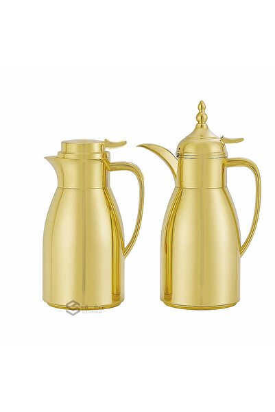 SQF 1-liter gold-plated coffee and tea thermos set