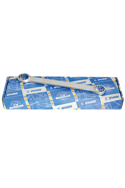 Unior Set de chei inelare duble drepte in cutie de carton 11 PIESE