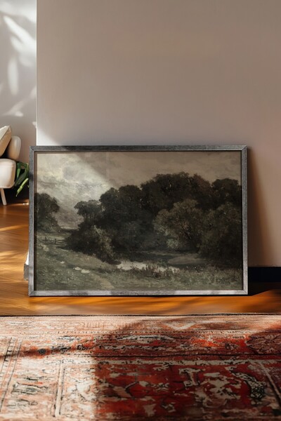 Postifull Vintage ζωγραφική, αφίσα με ασημένιο πλαίσιο, vintage διακόσμηση το...