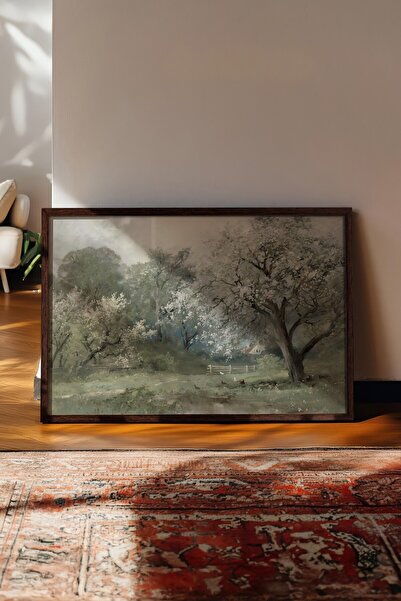 Postifull Vintage slika, poster u smeđoj ramovani, vintage zidni dekor