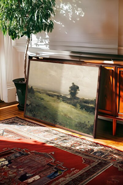 Postifull Vintage slika, poster u smeđoj ramovani, vintage zidni dekor