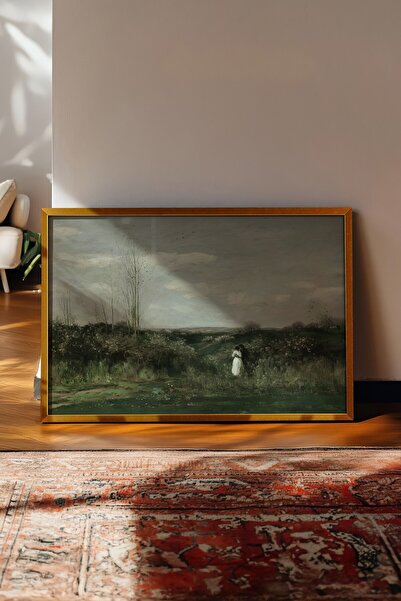 Postifull Vintage Tablo, Gold Çerçeveli Poster, Vintage Duvar Dekoru