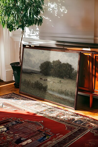 Postifull Vintage Tablo, Kahverengi Çerçeveli Poster, Vintage Duvar Dekoru