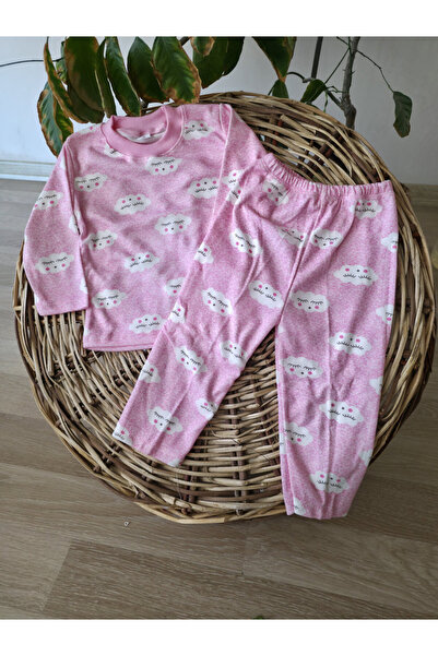 Özlev Baby Sleepy Cloud Printed 100% Cotton Baby Pajamas Set Night Wear