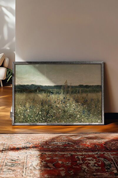 Postifull Vintage slika, poster u srebrnoj ramovani, vintage zidni dekor