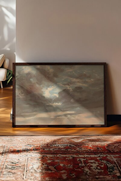 Postifull Vintage Tablo, Kahverengi Çerçeveli Poster, Vintage Duvar Dekoru