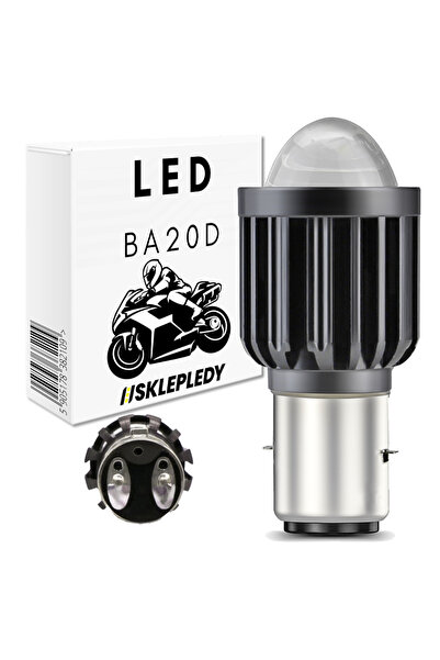 Other BEC LED BA20D PENTRU MOTOCICLETĂ 6000K LENTILĂ