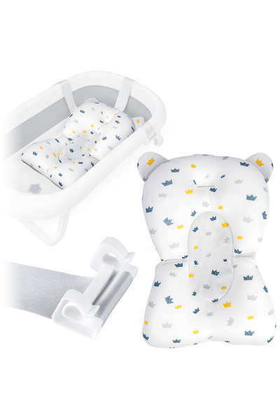 Other Pernă de baie Ricokids pentru bebeluși, albastră și albă