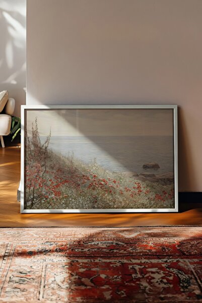 Postifull Tablou vintage, poster cu rama alba, decor de perete vintage