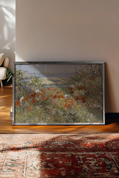 Postifull Tablou vintage, poster cu rama argintie, decor de perete vintage