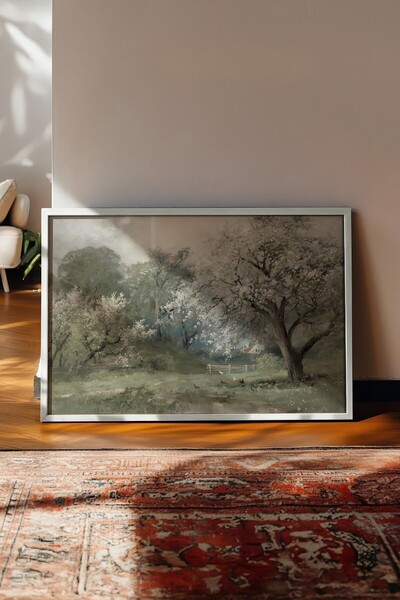 Postifull Vintage slika, poster u beloj ramovini, vintage zidni dekor