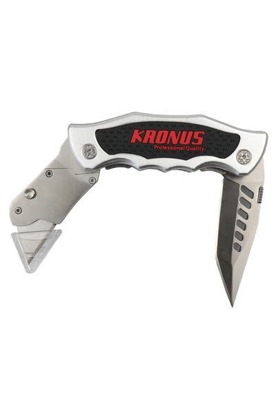 kronus Folding knife + cutter with trapezoidal blade, L 105