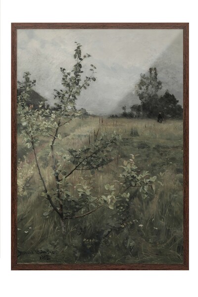 Postifull Vintage slika, poster u smeđoj ramovani, vintage zidni dekor