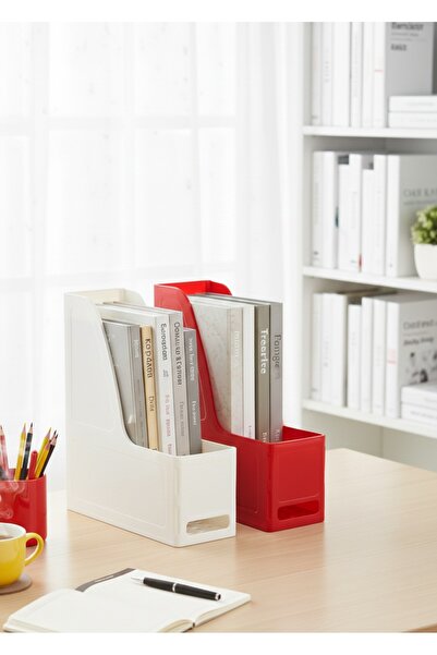 Ops MG 101 2'Lİ SET A4 DEMONTE PLASTİK DİKEY MAGAZİNLİK KLASÖR ARŞİV KUTUSU O...