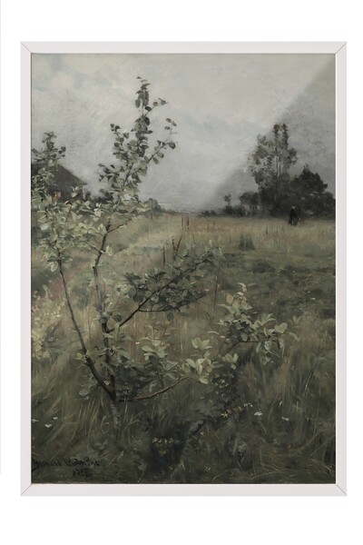 Postifull Tablou vintage, poster cu rama alba, decor de perete vintage