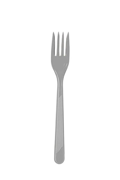 yorulmaz ambalaj هابي بارتي شوكة بلاستيكية فضية اللون 25 قطعة