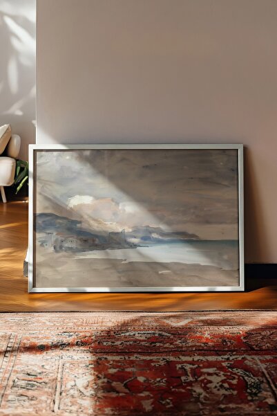 Postifull Tablou vintage, poster cu rama alba, decor de perete vintage