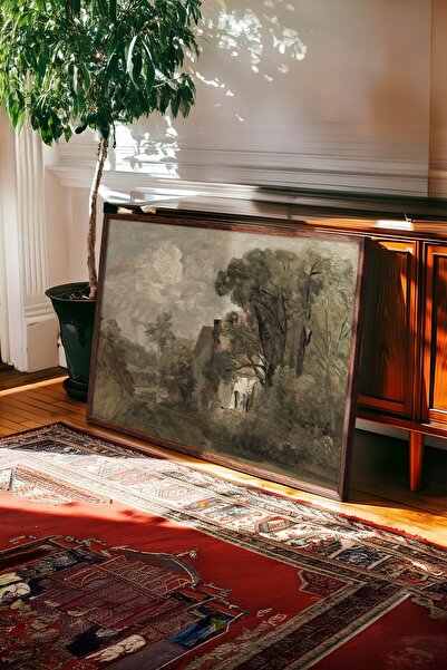 Postifull Vintage Tablo, Kahverengi Çerçeveli Poster, Vintage Duvar Dekoru