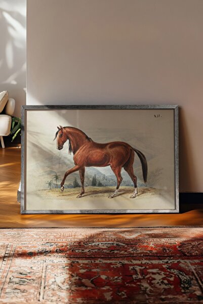 Postifull Tablou vintage, poster cu rama argintie, decor de perete vintage