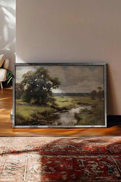 Postifull Vintage slika, poster u srebrnoj ramovani, vintage zidni dekor