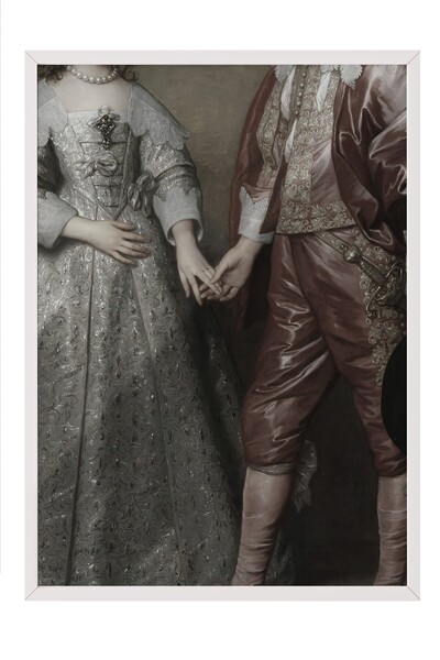 Postifull Vintage slika, poster u beloj ramovini, vintage zidni dekor