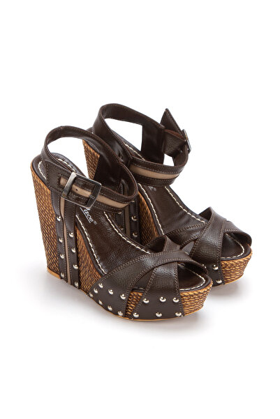 DARUGA Women's High Wedge Heeled Open Toe Evening Dress Shoes