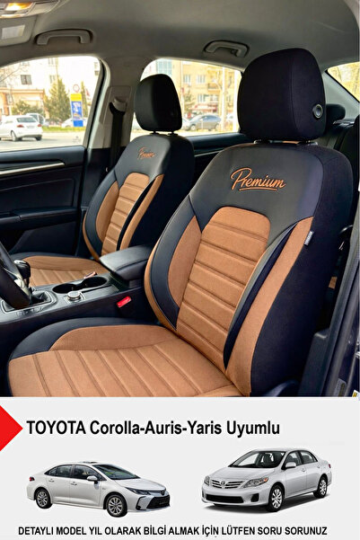 GM-DESIGN Premium Series Luxury Linen Car Seat Cover (Toyota Corolla-Auris-Ya...
