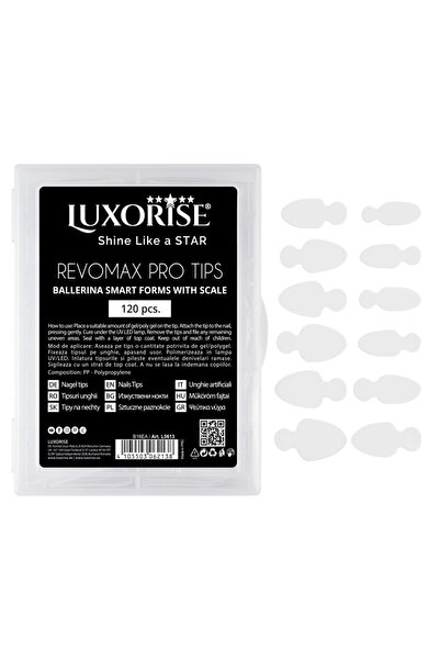 LUXORISE Σετ επαναχρησιμοποιούμενων άκρων και γαλλικών επιθεμάτων, French Scu...