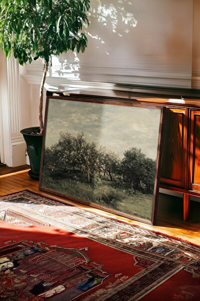 Postifull Vintage slika, poster u smeđoj ramovani, vintage zidni dekor