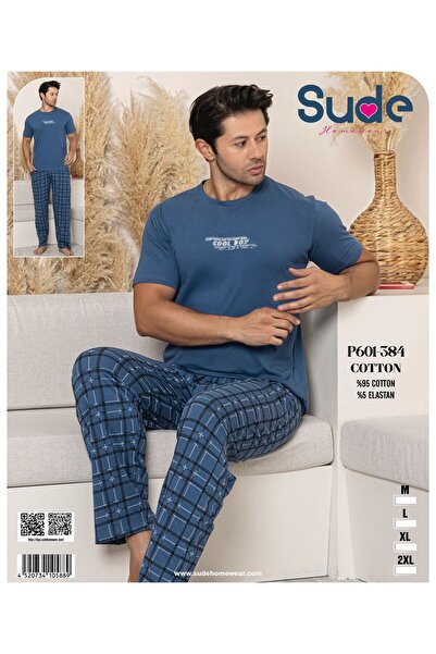 Sude Men'S, Cotton Short Sleeve Pajama Set