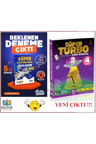 Mavi Tebeşir Yayınları 4. SINIF SÜPER ÇOCUKLARA SÜPER 5'li DENEME (ÖZEL HAZIR...