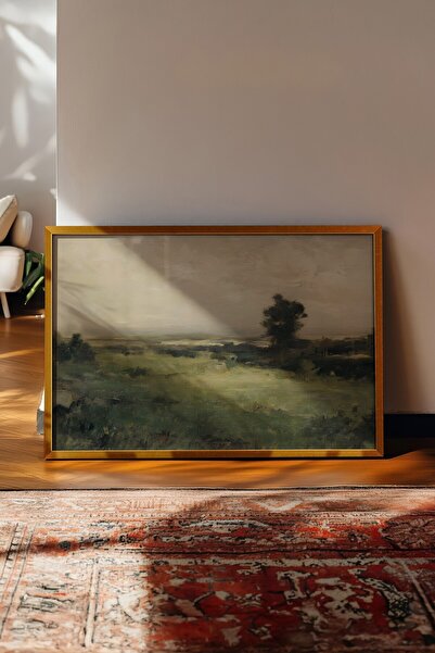 Postifull Tablou vintage, poster cu rama aurie, decor de perete vintage