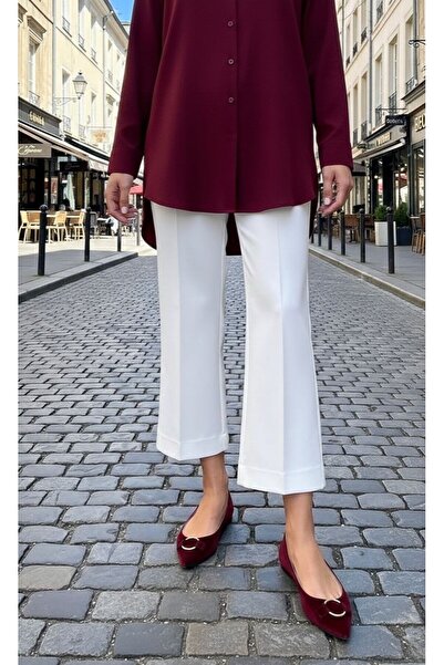 vvesario Scuba Çimalı Beli Lastikli Pantolon