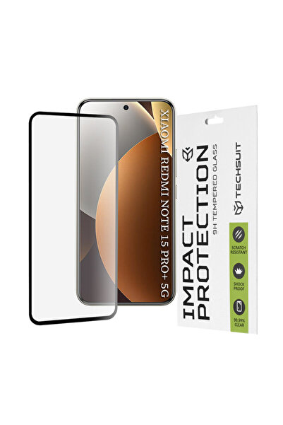 Techsuit Glass Film for Xiaomi Redmi Note 15 Pro+ 5G 111D Full Glue Full Cove...