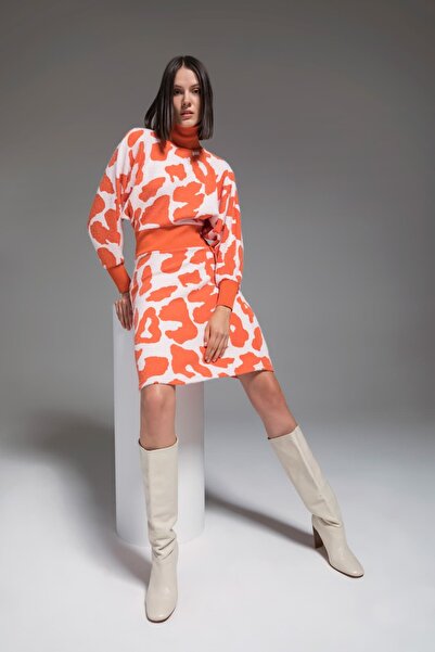 KASHA 23Kr044 Jacquard Knitwear Dress