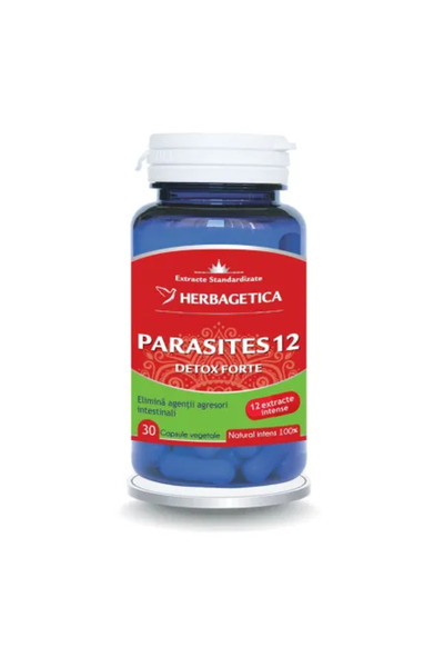 herbagetica Хранителна добавка Parasites 12 Detox Forte - Herbagetica, 30 кап...